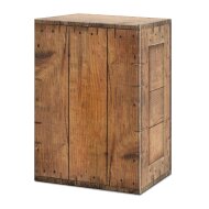Rustic wooden gift box | 6 wine/sparkling wine bottles |...