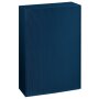 Presentation boxes wave structure dark blue | 3 wine/champagne bottle | 260x93x360 mm