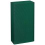 Green wave-structured gift boxes | 2 wine/sparkling wine bottles | 195 x 93 x 360 mm