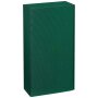 Press boxes wave structure green | 2 wine/champagne bottle | 195x93x360 mm
