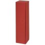 Presentation boxes wave structure red | 1 wine/champagne bottle| 95x95x380 mm