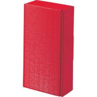 Gift boxes with a wave pattern, red | 2 wine/sparkling...
