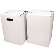 1-piece cardboard stool white | 300x300x420 mm B-stock