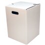 1-piece cardboard stool white | 300x300x420 mm B-stock