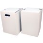 1-piece cardboard stool white | 300x300x420 mm B-stock