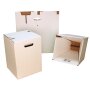1-piece cardboard stool white | 300x300x420 mm B-stock