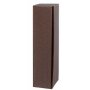 Press boxes wave structure chocolate brown | 1 wine/champagne bottle| 95x95x380 mm