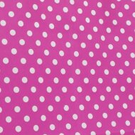 Papiertragetaschen 220x100x280 mm|pink + weiße Punkte
