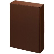 Chocolate brown wave-textured gift boxes | 3...