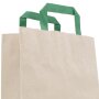 Papiertragetaschen|Graspapier|220x100x280 mm|braun