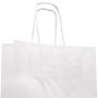 Paper carrier bags 180x80x240 mm|ribbed|white
