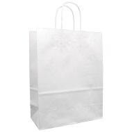 Paper carrier bags 260x120x340 mm|white