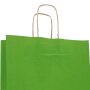 Paper carrier bags 320x120x410 mm|ribbed|green