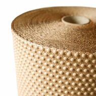 Paper bubble wrap, two-layer, 350mm wide x 100m brown