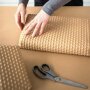 Paper bubble wrap, two-layer, 350mm wide x 100m brown