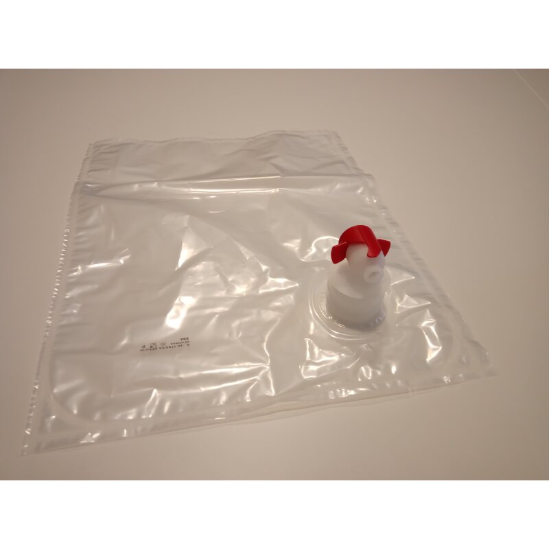 Beutel für Bag-in-Box 3 Liter Hahn seitlich