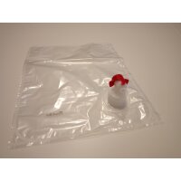 Beutel für Bag-in-Box 3 Liter Hahn seitlich