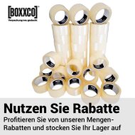 BOXXtape PREMIUM PP-Klebebänder - starke Klebekraft I 50mmx66 lfm I tranparent
