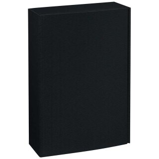 Gift boxes with a black wave structure | 3 wine/sparkling wine bottles | 260 x 93 x 360 mm