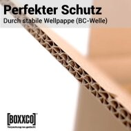 Double-walled folding boxes 630x620x250-480 mm