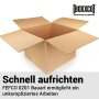 Double-walled folding boxes 630x620x250-480 mm