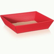 Gift baskets with a wave pattern, flat | Red | 190 x 160...