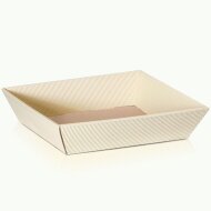 Gift baskets with a wave pattern, flat | Cream |...