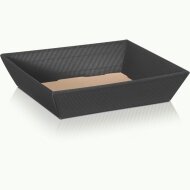 Gift baskets with a wave structure, flat | Anthracite |...