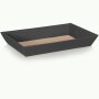 Gift baskets with a wave structure, flat | Anthracite | 330 x 190 x 60 mm