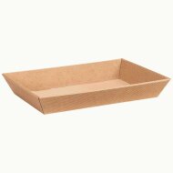 Gift baskets with a wave structure, flat | Natural | 330...