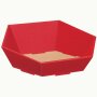 Press baskets wave structure hexagon | red | 200x168x85 mm