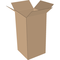 2-wellige Faltkartons 290x266x717 mm