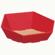 Press baskets wave structure hexagon | red |...