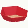 Press baskets wave structure hexagon | red | 270x290x105 mm
