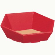 Press baskets wave structure hexagon | red |...