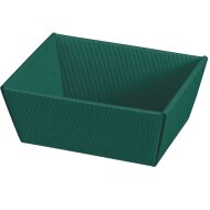 Gift baskets with a wave pattern | Green | 190x140x100 mm