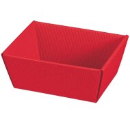 Gift baskets with a wave pattern | Red | 190 x 140 x 100 mm