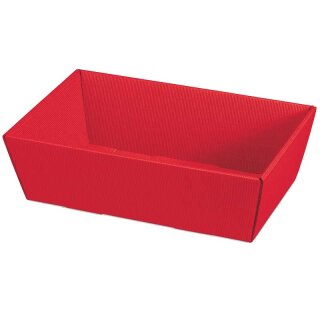 Gift baskets with a wave pattern | Red | 330 x 190 x 110 mm