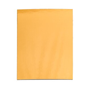 Dekoplatten rechteckig | Gold und Weiß | 190x140 mm