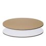 Decorative plates oval | white and brown | 300x200 mm