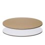 Oval decorative panels | White and brown | 300x200 mm