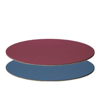 Dekoplatten oval | Bordeaux und Blau | 200x150 mm