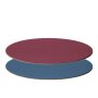 Decorative plates oval | bordeaux and blue | 200x150 mm