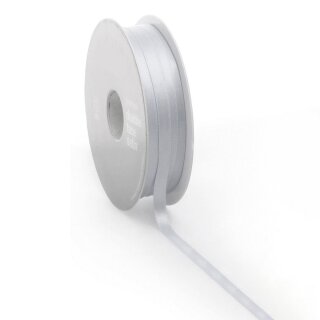 Doppelseitige Satinbänder Silber | 25 m x16 mm