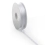 Doppelseitige Satinbänder Silber | 25 m x16 mm