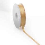 Double-sided satin ribbons gold | 25 m x 16 mm