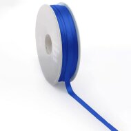 Double sided satin ribbons blue | 25 mx16 mm