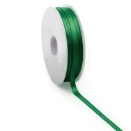 Double sided satin ribbon green | 25 mx16 mm
