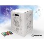 Hockolino | DIY-Ausmal-Papphocker | Weltraum | 300x300x420 mm