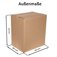 2-wellige Faltkartons 400x300x450 mm